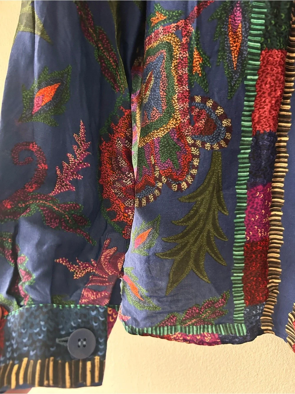 FARM Rio Navy Floral Button-Down Shirt - Picture 4 of 4